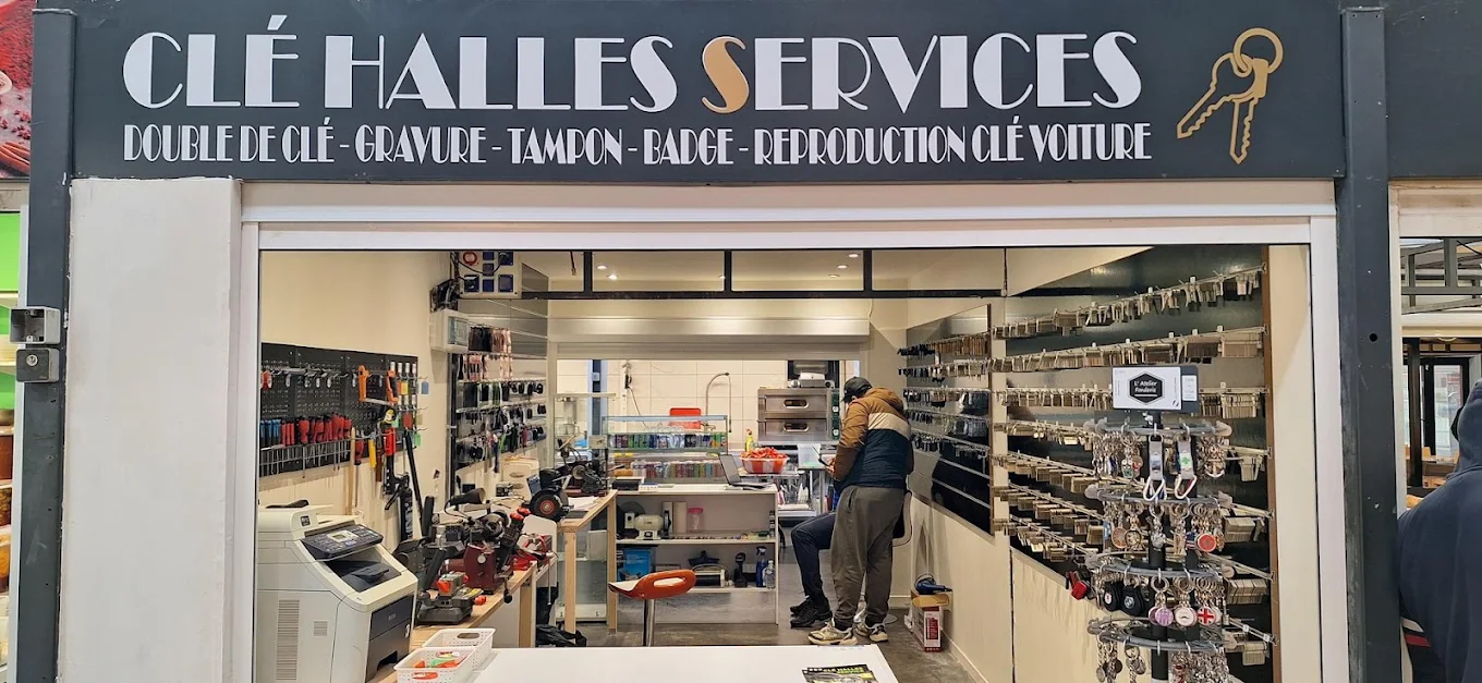 Devanture de Clé Halles Services aux Halles de Béziers